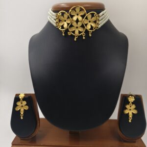 TAGAR FLOWER PEARL CHOKHER