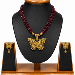 butterfly set with  tassel