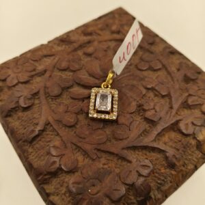 white stone pendent
